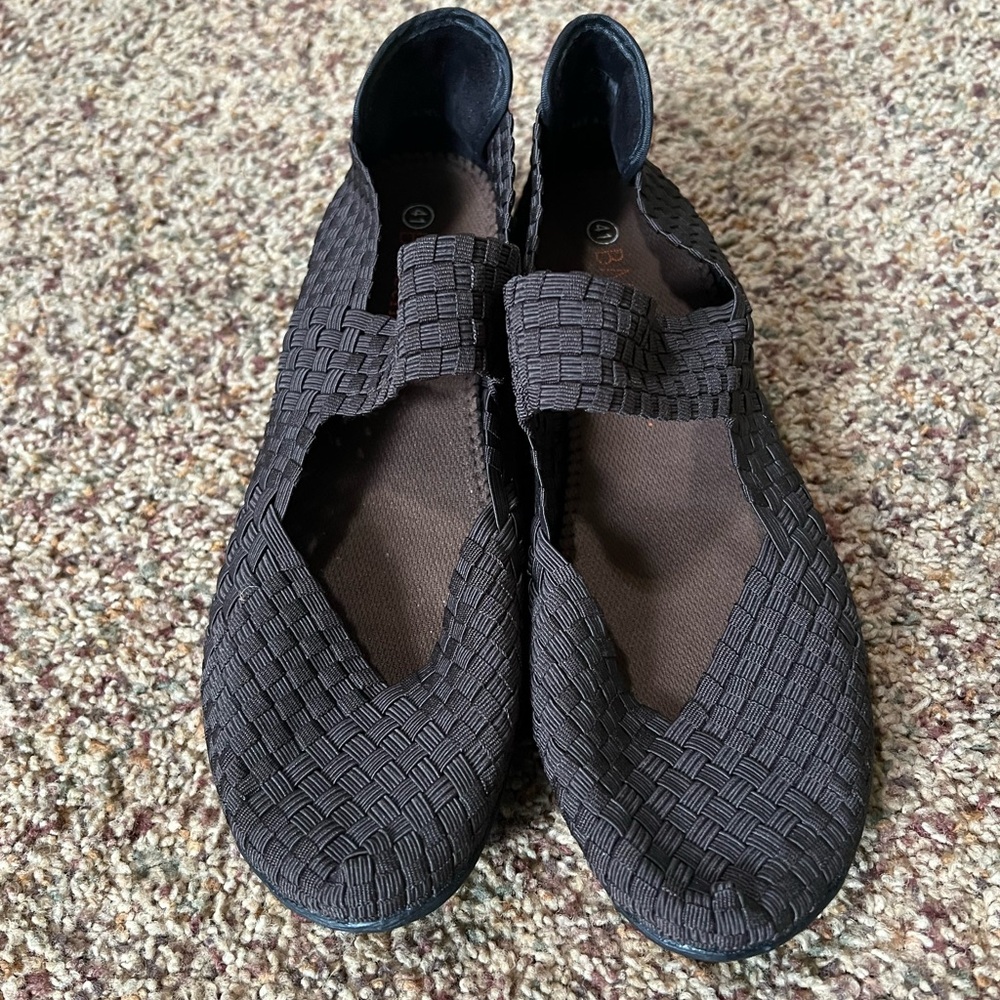 BERNIE MEV. Black Woven Loafers - Picture 2 of 5